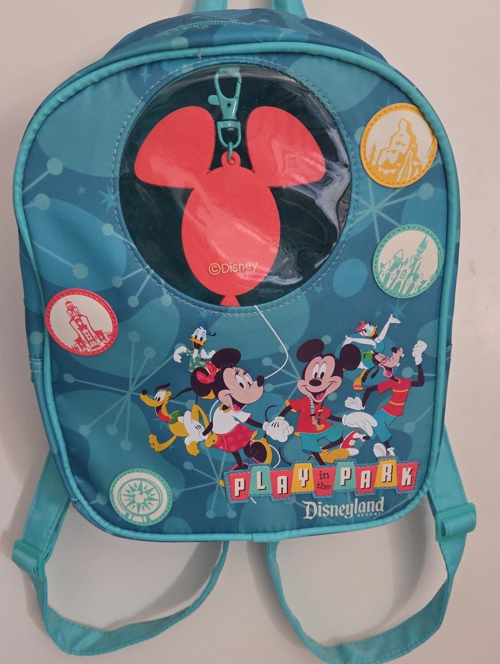 Disney Teal Playful Mickey & Friends Kids Mini Backpack